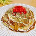 ルパンのかあさん☆彡's cooksnap of when they made 豆腐&卵のドーム型ヘルシーお好み焼き♡.