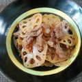 ryo2378's cooksnap of when they made ☆牛肉とレンコンの甘辛炒め☆.