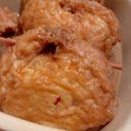 ONE★MAYU★'s cooksnap of when they made ふわじゅわっ☆鶏ひき肉の油揚げ包み煮＊＊.