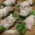 ﾌﾞﾚﾝﾀﾞ's cooksnap of when they made 簡単！水菜の豚バラ巻きレンジ蒸し.