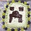 さラーメン大好き私's cooksnap of when they made マイクラ　クリーパー　アイスケーキ　８歳.