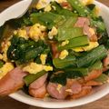kurumi0122's cooksnap of when they made ベーコンと小松菜☆卵のマヨネーズ炒め.