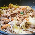 シチューだいすき's cooksnap of when they made ご飯がすすむ＼(▽｀ニラ！豚！もやし～！.