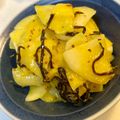 yu228's cooksnap of when they made 大根の塩昆布マスタード和え.