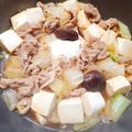 もふもふクロさん's cooksnap of when they made すき焼きの味！豚ばら豆腐白菜白葱で肉豆腐.
