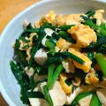 ちーまぐ's cooksnap of when they made 簡単♪にらたま(豆腐チャンプルー風).
