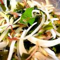 EMIラク's cooksnap of when they made パクチー・みょうが・新玉・ワカメのポン酢.