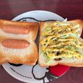 ママメイン！時々子供's cooksnap of when they made キャベツ♡トースト♪.