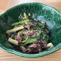 華honey's cooksnap of when they made わけぎとわかめとホタルイカのぬた.