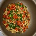 yu-kunmama's cooksnap of when they made ピーマンとパプリカでカラフルな鶏そぼろ.
