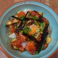 とみぃ11's cooksnap of when they made アボカドサーモン丼.