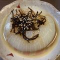 ピッコロ5's cooksnap of when they made 新玉ねぎの塩昆布レンジ蒸し.