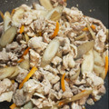 ame211's cooksnap of when they made 簡単彼ご飯❤豚挽肉とごぼうのどんぶり.