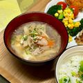 にきけん's cooksnap of when they made 具沢山の豚汁♪.