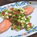 taruママ's cooksnap of when they made 鶏もも肉♡カラフル夏野菜ソース.