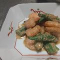 etsukoooo's cooksnap of when they made 海老とおくらの甘胡麻和え.