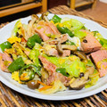 料理男子部's cooksnap of when they made 簡単★ハムとピーマンの玉子とじ.