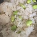桜空星's cooksnap of when they made 枝豆後入れ本格炊込みご飯.
