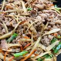 オリーブP's cooksnap of when they made 牛肉とゴボウの甘辛炒め.