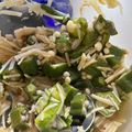 no1642's cooksnap of when they made 超簡単♪オクラとえのきの麺つゆポン酢和え.
