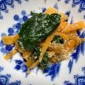 とんば's cooksnap of when they made 定番化したい★ルッコラと人参の胡麻和え.