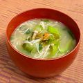 島子☆'s cooksnap of when they made なんかいい薫り♥青梗菜とエノキのお味噌汁.