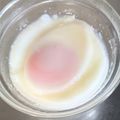 RIKOTORA's cooksnap of when they made レンジでチン♡器で温泉卵.