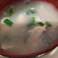 あゆたっくん's cooksnap of when they made ふわふわ卵で★ニラとお麩の味噌汁♪.