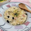 在宅勤務のおじさん's cooksnap of when they made 残ったごはんで、簡単チーズリゾット.