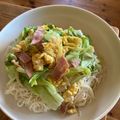 みるく茶's cooksnap of when they made 簡単！レタスとハムのそうめんチャンプルー.