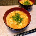 ＴＯＭＯ ＹＵ's cooksnap of when they made ❀えのき茸とふんわり卵のお味噌汁❀.