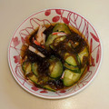 なめこおろし's cooksnap of when they made 超簡単！洗いもずくと胡瓜の麺つゆ酢の物.