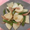 tikariri's cooksnap of when they made とまらない☆長芋とアスパラのにんにく炒め.