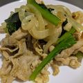 yk4c's cooksnap of when they made ☆豚こまのカレー炒め☆.