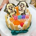 aymaymaym♡'s cooksnap of when they made 1歳誕生日ケーキ こどもの日 わんわん.