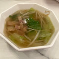 komugiko4's cooksnap of when they made 【農家のレシピ】もやしとレタスのスープ.