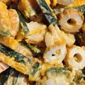 かめのたろう's cooksnap of when they made かぼちゃ&ちくわ☆デパ地下☆火を使わない.
