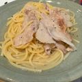 初心者はっちー's cooksnap of when they made 【ワンパン♪】豚肉とエリンギの和風パスタ.