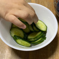 ★ゴンぎつね★'s cooksnap of when they made 材料2つ　簡単きゅうりの浅漬け.