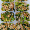 ポコ君's cooksnap of when they made 小松菜とサバ水煮缶の卵炒め♪簡単一品.