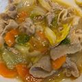 ちゃこ1978's cooksnap of when they made 白菜大量消費！豚肉と白菜のごま味噌炒め.