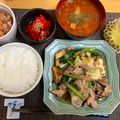 たぁープ〜's cooksnap of when they made 旬の小松菜が美味しいミンチ厚揚げで卵とじ.