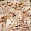 Ｍぱん's cooksnap of when they made 簡単！れんこんと合挽き肉の甘辛炒め☆.