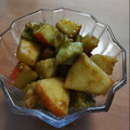 虹透夜's cooksnap of when they made 簡単♪アボカドとりんごの　ごまわさび和え.
