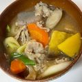 ponpocojp's cooksnap of when they made マジうまv(。・ω・。)こくまろ豚汁♪.