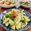 Superlittleboo's cooksnap of when they made セロリときゅうりの和え物.