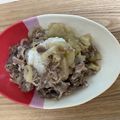 ももゆみ1230's cooksnap of when they made めんつゆとみりんで♪牛丼.