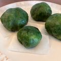 Nanamam73's cooksnap of when they made 摘んだよもぎで作る【よもぎ餅（草餅）】.