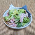 朔耶's cooksnap of when they made ブロッコリーとベーコンのシーザー和え.