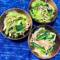 ふたごゆき's cooksnap of when they made 小松菜とエノキの辛子醤油和え♪お弁当にも.